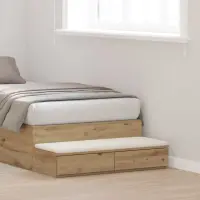vidaXL Sertare pentru pat Stejar Artizanal 90 x 36,5 x 16,5 cm