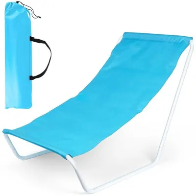 Scaun Pliabil de Plaja, Albastru, 86 x 51.5 x 60 cm, Vilde