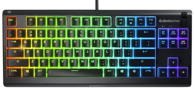 Tastatura gaming SteelSeries - Apex 3 TKL, RGB, US, neagra