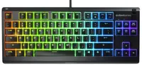 Tastatura gaming SteelSeries - Apex 3 TKL, RGB, US, neagra