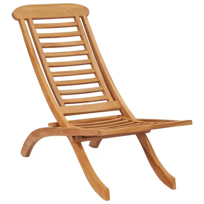 vidaXL Scaun pliabil 50x90x69 cm, lemn masiv de tec
