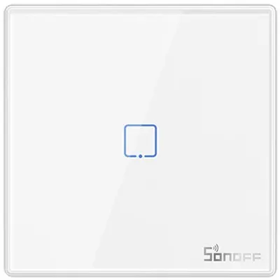 Buton Sonoff T2EU1C-RF 1 canal 433MHz Telecomanda RF alb M0802030009 / 6920075776256