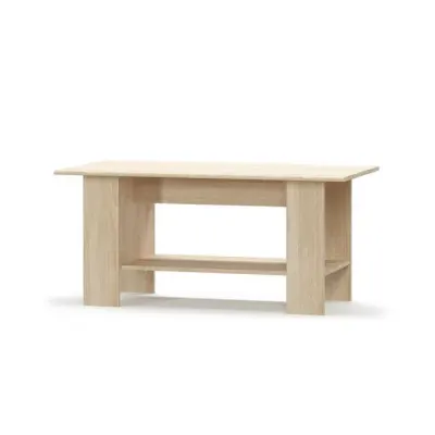 Masuta de cafea TIPS, cu raft, stejar sonoma, 120x59x55,5 cm