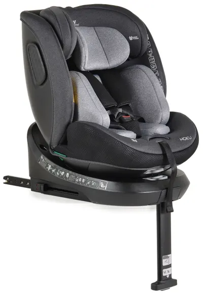 Scaun auto Cangaroo - Hoku, IsoFix, i-Size, 40-150 cm, gri