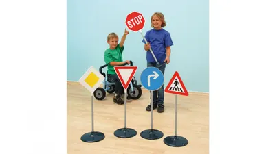 Set de 10 semne de circulație mari