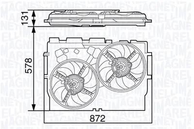 Ventilator radiator potrivit FIAT DUCATO 2.3D 3.0D 07.06