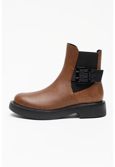 Ghete Chelsea din piele City - Maro
