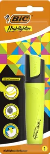Marcator de text BIC - Galben