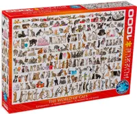Puzzle Eurographics din 1000 de piese - Lumea pisicilor