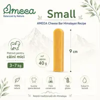 AMEEA Cheese Bar Himalayan Receipe Small, XS-S, Brânză, recompense fără cereale câini, 40g