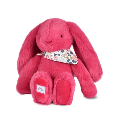 Iepuras Doudou - jucarie de plus, 25 cm, fucsia