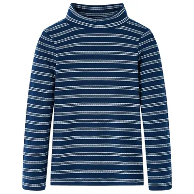 Tricou cu mâneci lungi pentru copii, bleumarin, 140