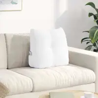 vidaXL Perna pentru spate Alb 45 x 24 x 50 cm țesătură