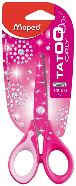 Foarfece Maped - Tatoo Inovation, 13 cm, roz