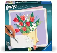 Set de pictură pe numere Ravensburger CreArt - Buchet de lalele