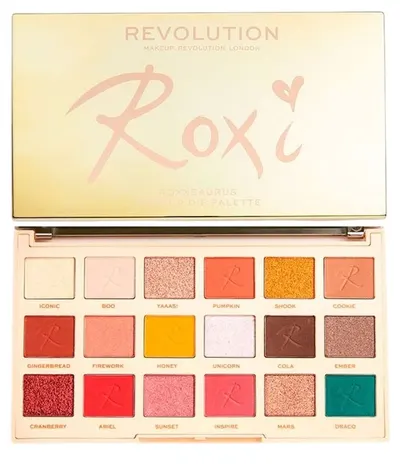 Makeup Revolution X Roxi Paletă de farduri de pleoape Ride or Die, 18 culori