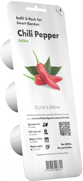 Semințe Click and Grow - Ardei iuti, 3 rezerve