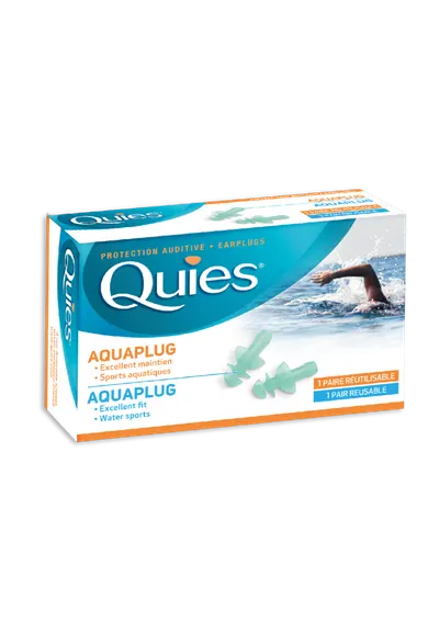 Dopuri din silicon Aquaplug, 1 pereche, Quies