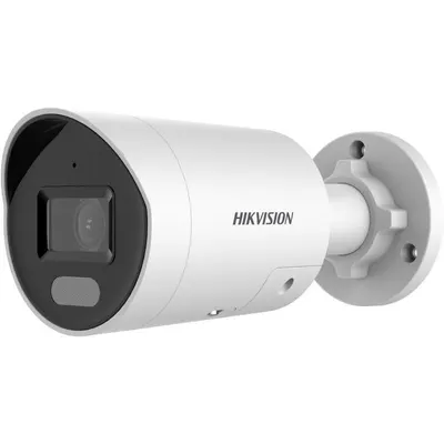 Camera IP ColorVu Hikvision DS-2CD2047G2H-LIU/SL(EF), 4MP, lentila 2.8mm, Smart Hybrid Light 40m, microfon, difuzor, alarma audio, PoE, IP67