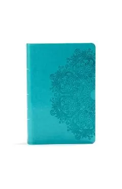 KJV Large Print Personal Size Reference Bible, Teal Leathertouch