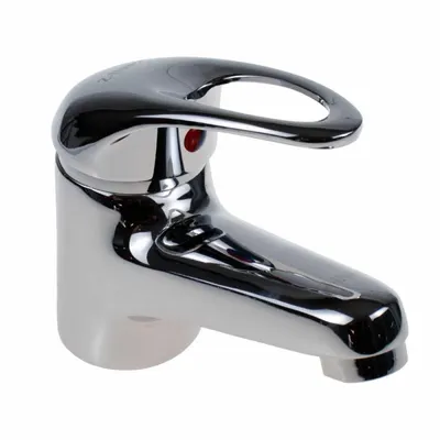 Baterie pentru Lavoar, Monocomanda cu Ventil, Cartus Ceramic 40 mm, Inox