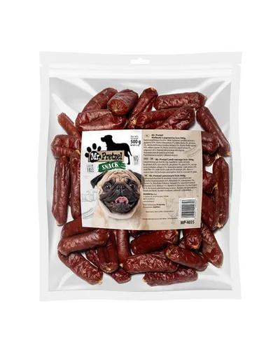 MR. PRETZEL Cârnați cu miel gustare pentru câini 500 g