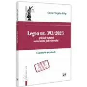Legea nr. 393/2023 privind statutul asistentului judecatorului. Comentariu pe articole