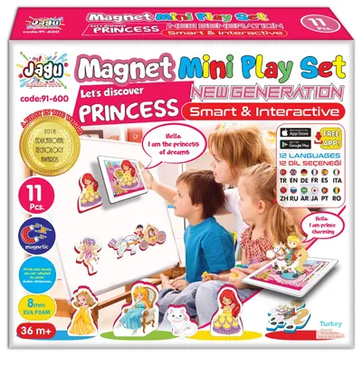 Jagu Set - Jucării magnetice vorbitoare, prințese, 11 piese