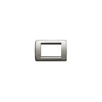 Placa ornament 4 module Rondo Vimar(Idea)metal brushed nickel