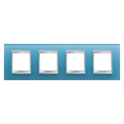 Placa ornament CProiector HORUS LUX international - IN GLASS - 2+2+2+2 modul HORIZONTAL - AQUAMARINE - CProiector HORUS