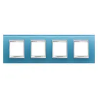 Placa ornament CProiector HORUS LUX international - IN GLASS - 2+2+2+2 modul HORIZONTAL - AQUAMARINE - CProiector HORUS