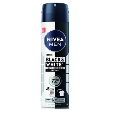 Deodorant spray Nivea Deo masculin Invisible for Black&White Power, 150 ml Engros