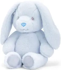 Jucarie ecologica de plus Keel Toys Keeleco - Pui de iepuras, albastru, 20 cm