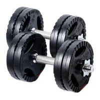 Set gantere reglabile din ciment cu grip de 15 KG