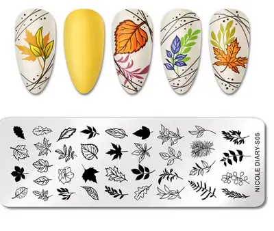 Matrita metalica stampila unghii Nicole Diary S 05