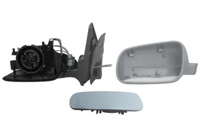 Oglinda laterala Stanga (mecanic, asferica, capac) potrivit VW BORA, BORA I, GOLF 4, POLO 3 CLASSIC