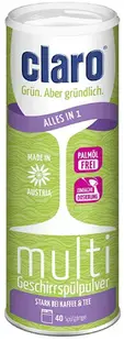 Praf pentru mașina de spălat vase Claro - Multi, Tot în 1, 800 g