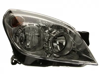Far dreapta (H1 H7, reglaj electric, cu motoras, fundal cromat) OPEL ASTRA H, ASTRA H clasic H, ASTRA H GTC, ASTRA H dupa 2004-2014
