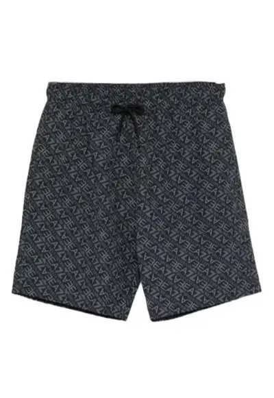 Sort de baie barbati WATER SPORTS BW M DIAGONAL MONOGRAM BERMUDA - Poliester - Negru - Negru