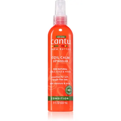 CANTU Shea Butter Detangler spray pentru par usor de pieptanat pentru par ondulat si cret 237 ml