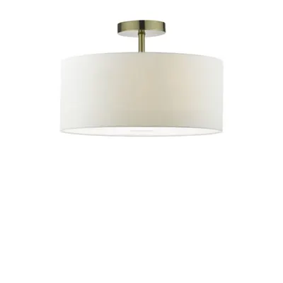 Lampa suspendata SF0175 1 Light Semi Flush Suspension Antique Brass Bracket Only