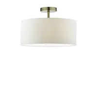 Lampa suspendata SF0175 1 Light Semi Flush Suspension Antique Brass Bracket Only