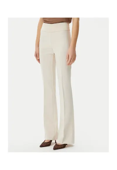 Pantaloni dama - 305317957 - Poliester - Bej - Bej