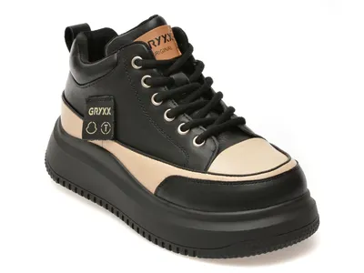 Pantofi sport GRYXX negri, 2379, din piele naturala