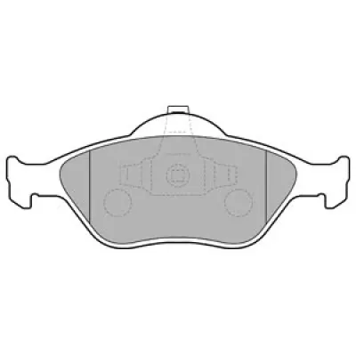 Set placute frana, frana disc DELPHI LP1469