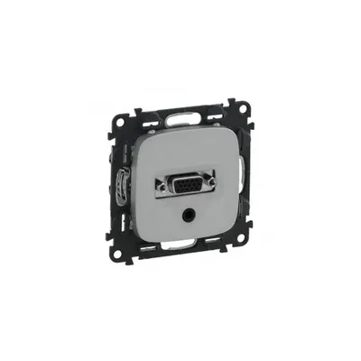 HD 15 + 3.5 mm Jack priza Valena Allure - aluminiu