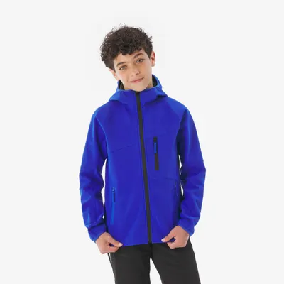 Geacă softshell de drumeție, copii 7-15 ani, hike 900 Albastru