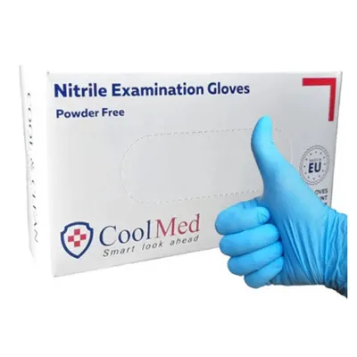 Manusi Nitril Cool Med albastre, marimea S, Top Glove | 100 buc.