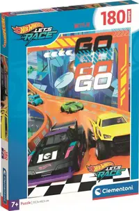 Puzzle pentru copii Clementoni din 180 piese - Hot Wheels
