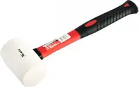 Ciocan de cauciuc MTX - 450 g, mâner din fibră de sticlă, cauciuc alb